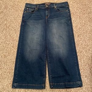 Torrid Vintage Stretch Medium Wash  Crop Wide Leg Jeans-Size 18